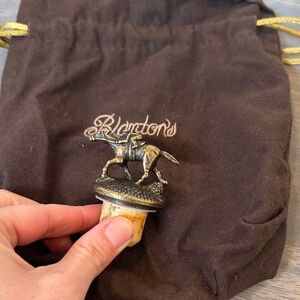 Gold Horse Bottle Stopper with bag